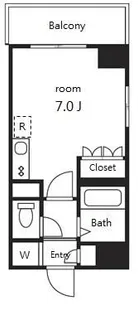 エクセレンテ神楽坂【5階】の間取り