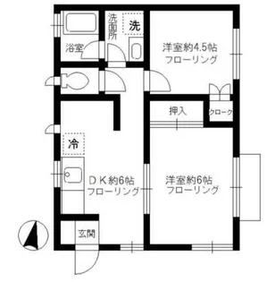 ドエル江戸川【2階】の間取り