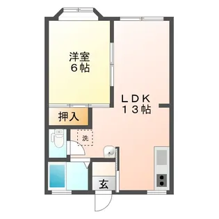 メゾングリンピア E【1階】の間取り