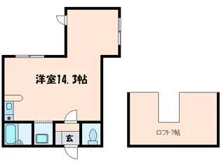 ル-トヒルV【2階】の間取り