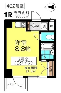 リッシュタナカ【4階】の間取り