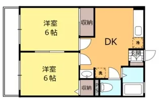 シティハイム真舟【1階】の間取り