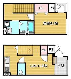 Calm seis【1階】の間取り
