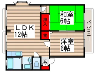 ベジェッサ浦和B【1階】の間取り