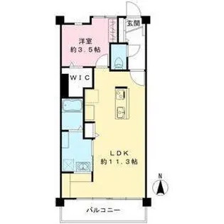 コーポ林【1階】の間取り
