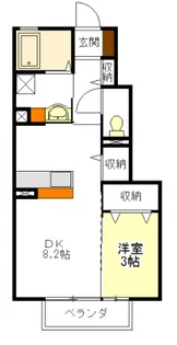 サン ルミエール相川【1階】の間取り