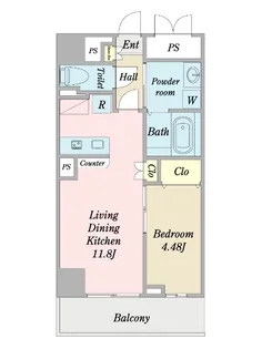 アヴニール習志野【10階】の間取り