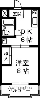 マンションアランフェス【2階】の間取り