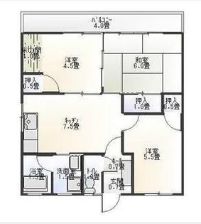ブランカ坂上【2階】の間取り
