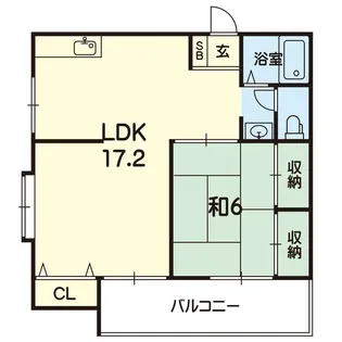 コートハウス国府【2階】の間取り