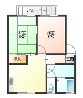 ニューシティ神町1【2階】の間取り