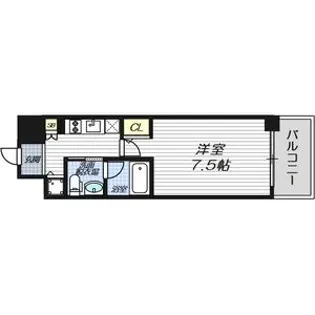 エスライズ京町堀【6階】の間取り