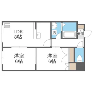 フォーシス本通17【4階】の間取り