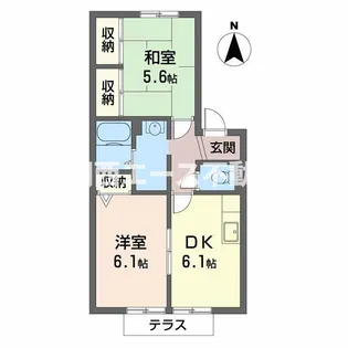 ラ・メール【1階】の間取り