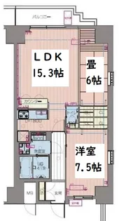プレジオ本町【2階】の間取り
