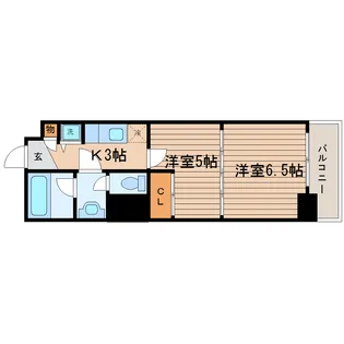 ラ・シール仙台【5階】の間取り