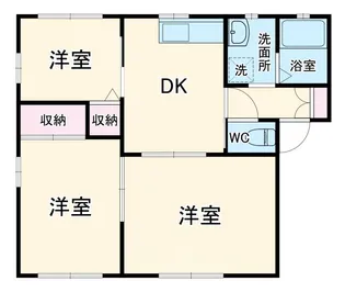 ロワール久保田A【1階】の間取り