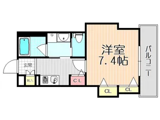 エスティメゾン西天満【8階】の間取り