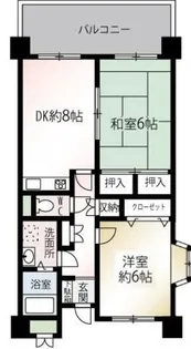 ファミール江田【1階】の間取り