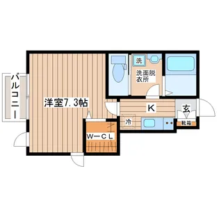 casa bonita泉崎(カーサボニータイズミザキ)【1階】の間取り