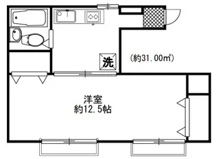 シャモット市ヶ谷【2階】の間取り