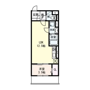 サンジェルマン市岡【3階】の間取り