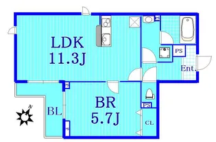 クオーレ菊名【3階】の間取り