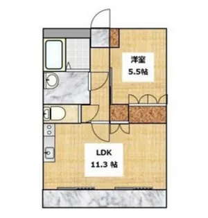 サングローリーガルデン【1階】の間取り