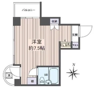 サンライズ若宮【2階】の間取り