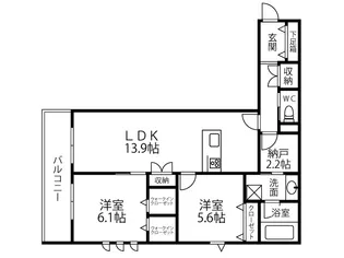 キルシュブリューテ2【4階】の間取り