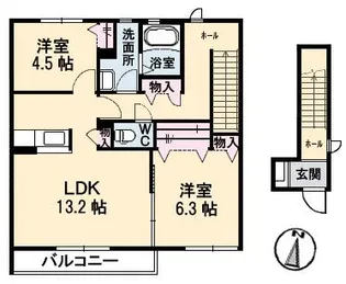 ケンズフィールド ホライズン【2階】の間取り