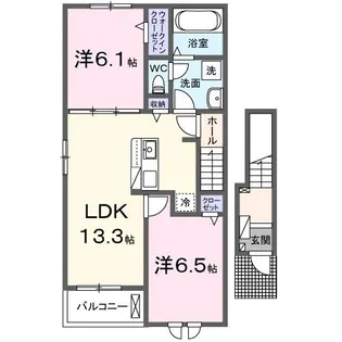 カファーラ・M【2階】の間取り