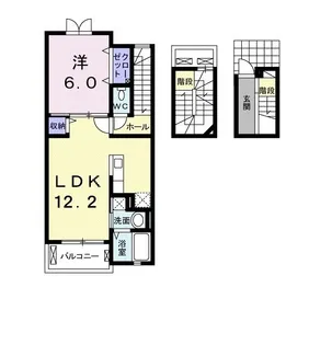 ソレアードII【3階】の間取り