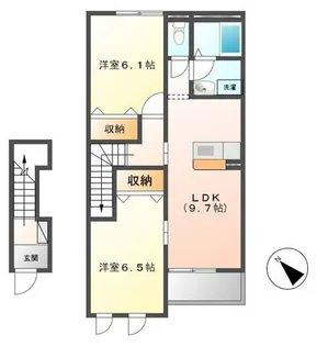 フォンテーヌ【2階】の間取り
