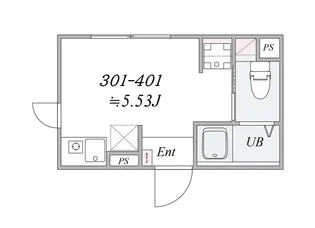 BASE祐天寺【4階】の間取り