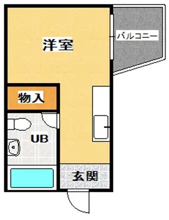 プルシャン山科【4階】の間取り