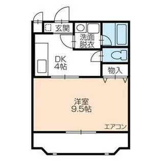 クレセール【3階】の間取り