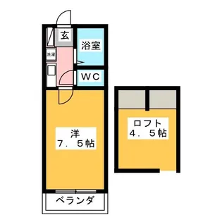 クレセントハイツ富士見【2階】の間取り