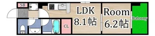 コンソラーレ東野田【9階】の間取り