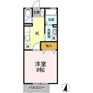 セジュール赤松【1階】の間取り