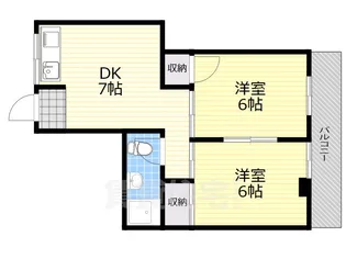 コーワマンション【2階】の間取り