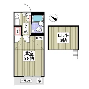 ソレイユ本郷セブン【2階】の間取り