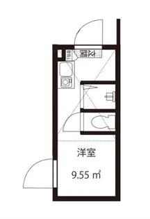 GARUNA OKUBO【2階】の間取り