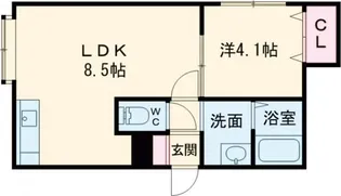 ステーションフロント【2階】の間取り