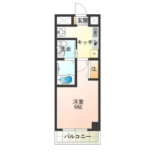 グランパシフィック花園北【6階】の間取り