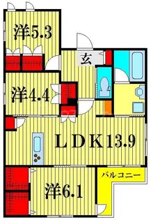 ペットファースト38【3階】の間取り