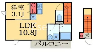 TOSHO West幕張【2階】の間取り