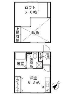 コートハウス稲田堤【1階】の間取り