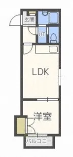 αNEXT札幌第2【3階】の間取り