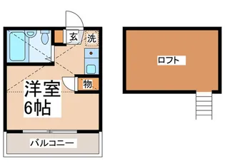 ネオプラザ白楽B【2階】の間取り
